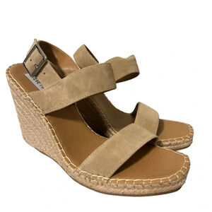 Steve Madden Womens Uri Ankle Strap Espadrilles Wedge Heels size is 9.5